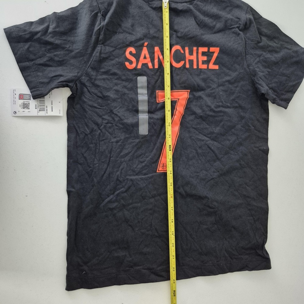 Houston Dash Shirt Kids Large Black Nike Soccer NWSL Sanchez 17 T-Shirt Tee New - Picture 6 of 7